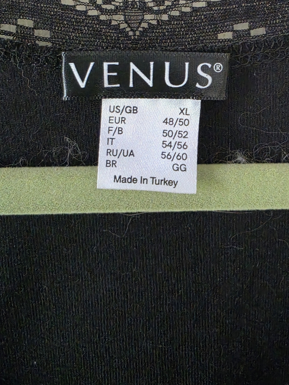 Venus Black Lace Rhinestone Tank - Picture 3 of 6